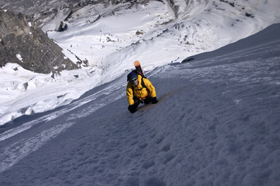 30 juin - Premiers skieurs sur le Laila