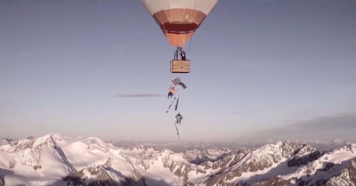 Balloon Skiing
