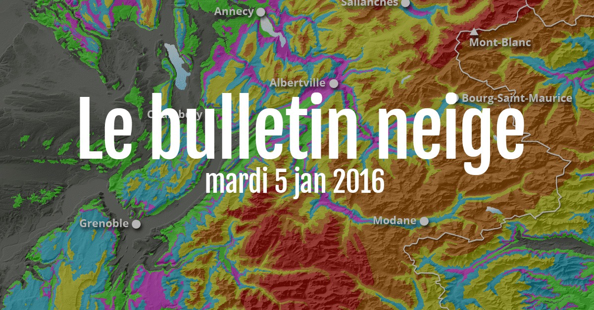 Bulletin neige du 5 janvier