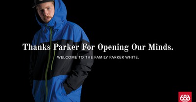 686 s’ouvre au ski et signe Parker White