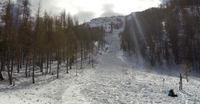R&eacute;cit d'avalanche : Abri&egrave;s, 7 mars 2017