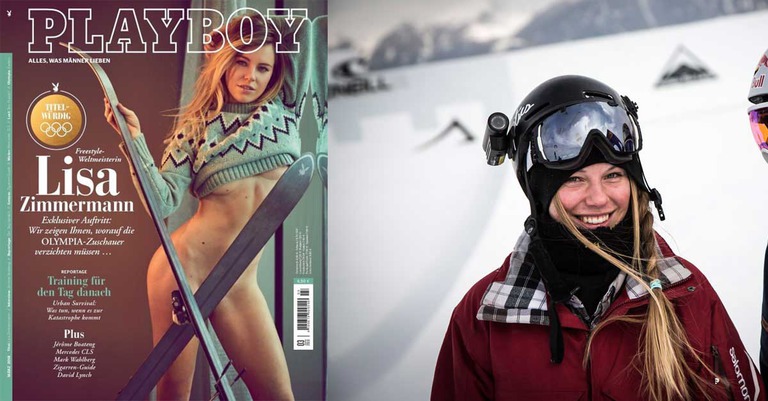 Lisa Zimmermann en couverture de Playboy