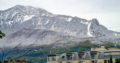 Avant/apr&egrave;s : changement de saison sous la neige