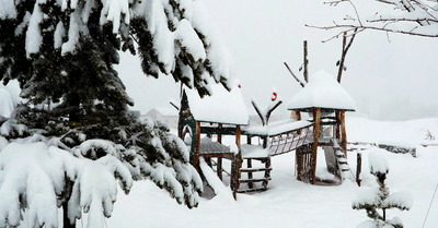 Chutes de neige en cours