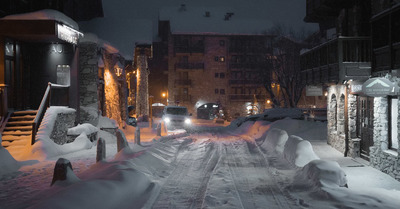 Livraison de neige fra&icirc;che dans les Alpes du Nord