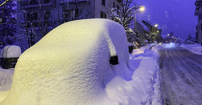 Le Vercors sous la neige ce matin (29 novembre)