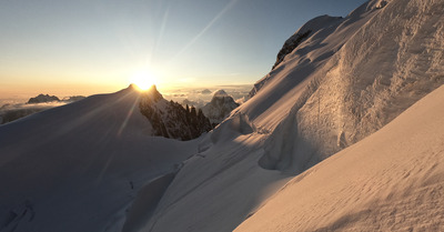 Mont Blanc face Nord et parapente !