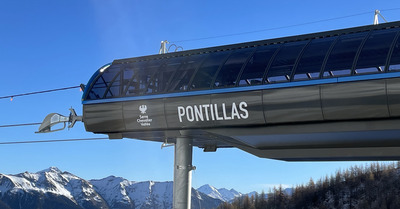 Serre-Chevalier Vall&eacute;e : La nouvelle t&eacute;l&eacute;cabine du Pontillas modernise le coeur du domaine