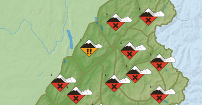 Risque d'avalanche maximal dans les Alpes