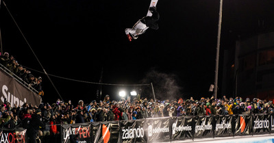 Chloe Kim (USA) and Scotty James (AUS) shine in spectacular LAAX Open 2025 Snowboard Halfpipe night finals