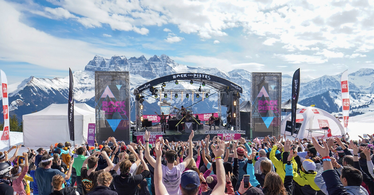 Rock The Pistes : Le festival accessible à ski  !