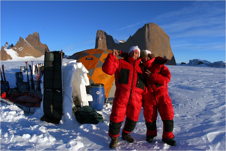 Antarctique : le camp de base pour deux mois et la face
