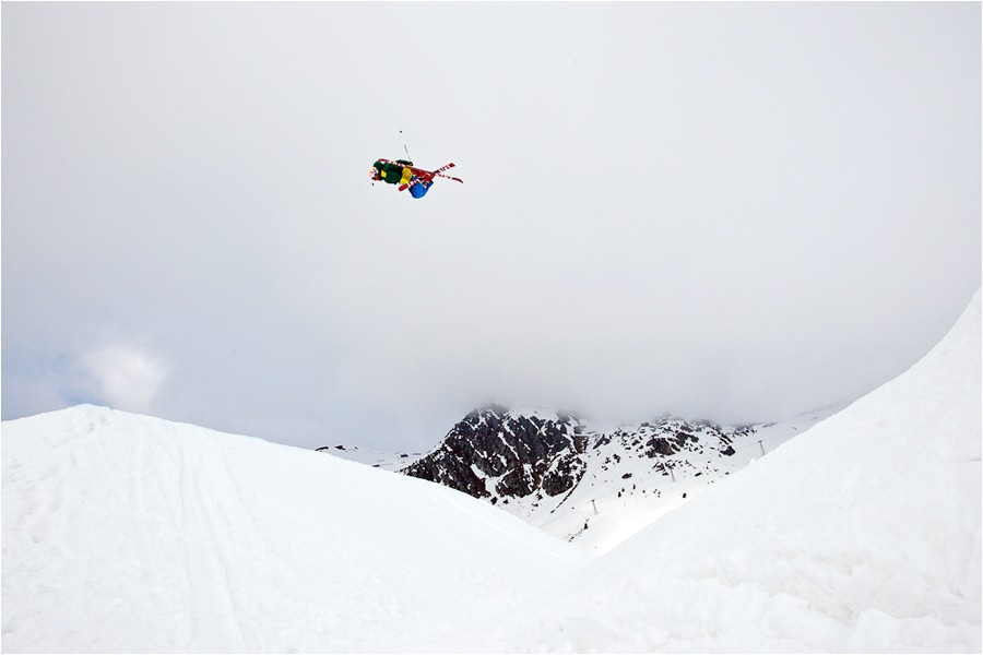 Julien Eustache high in the air