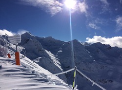 snow and sun