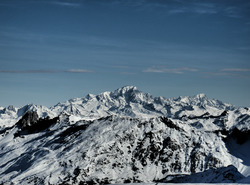 Panorama sur le Mont Blanc