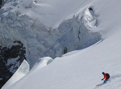 ski glaciaire sous la Meije