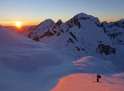 crépuscule dans le Mercantour