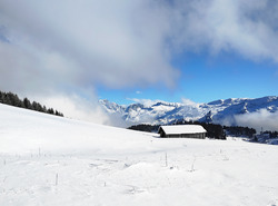 Les saisies ski de rando face au mont blanc 18.11