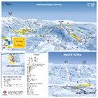 plan des pistes Station des Rousses - Jura sur L&eacute;man
