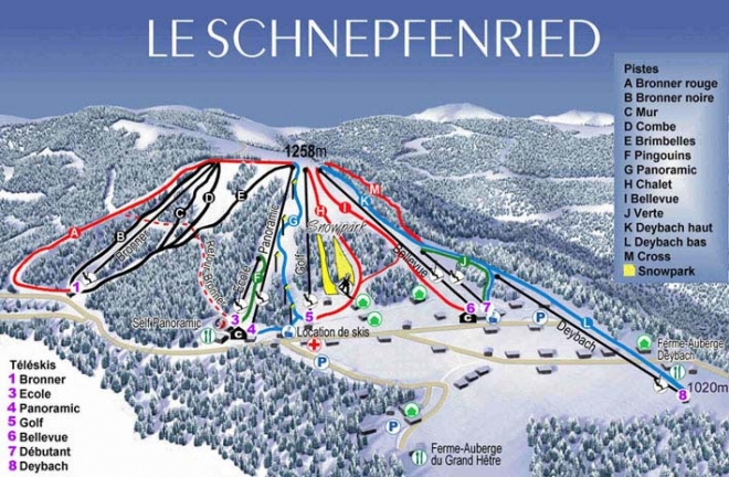 plan des pistes Schnepfenried