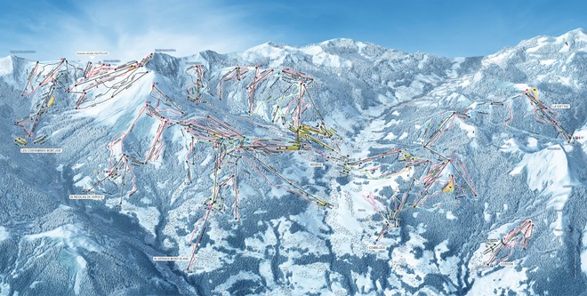 plan des pistes Saint Gervais-Mont Blanc